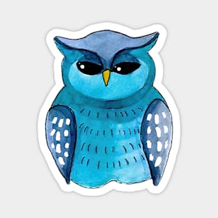Guardian Owl Watercolor Magnet