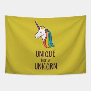 Unique Like A Unicorn Tapestry