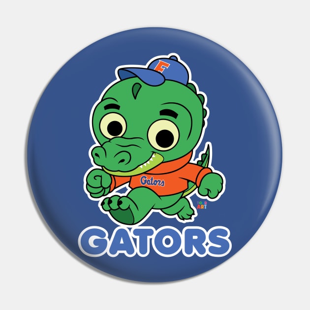 GATORS Pin by toddgoldmanart