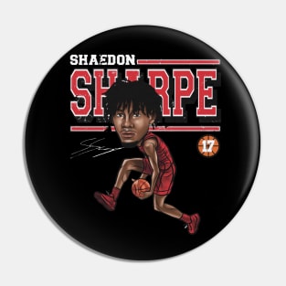 Shaedon Sharpe Portland Cartoon Pin