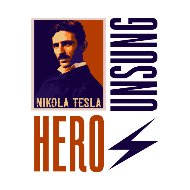 Unsung hero Nikola Tesla vintage design, quotes by Nikola Tesla by HomeCoquette