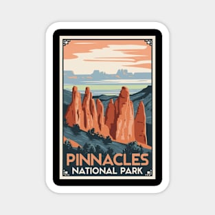 Pinnacles National Park Vintage Travel Poster Magnet