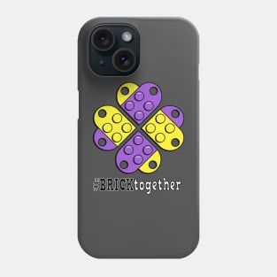 Brick Together Flower Power Non-Binary design Phone Case