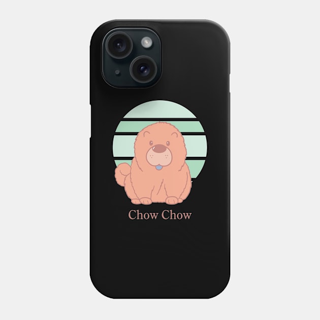 Cute Dogs illustrations - Chow Chow Phone Case by MariOyama