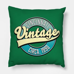 Cincinnati Vintage Circa.1990 Pillow