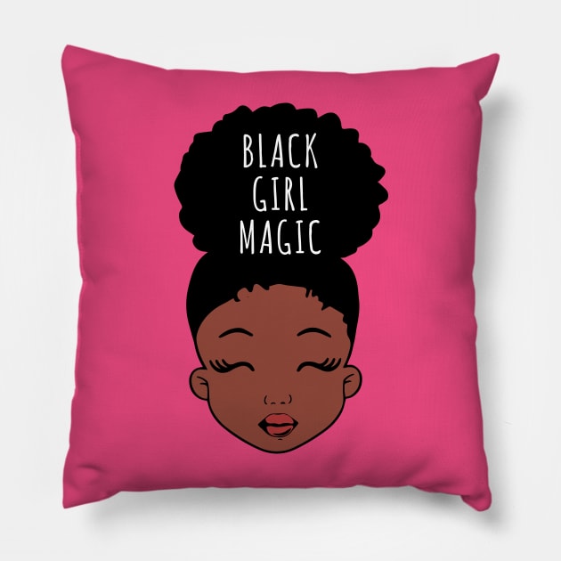 Black Girl Magic, African American Girl Pillow by UrbanLifeApparel