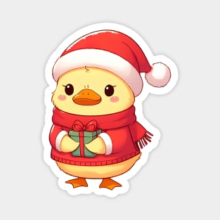 Cute Christmas Duck Magnet