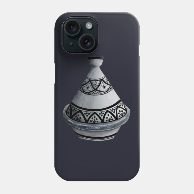 Watercolor Moroccan Tajine Phone Case by Purely Moroccan
