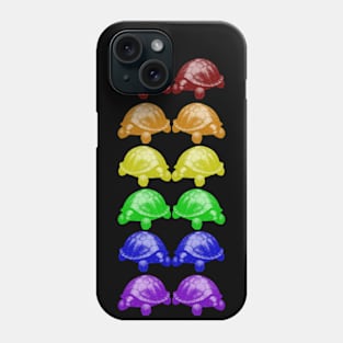 Rainbow turtles Phone Case