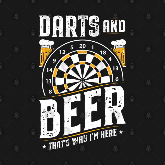 Darts And Beer Dart Dartboard Darts TShirt TeePublic