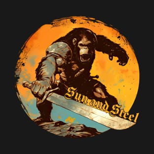 Sun And Steel Iron Maiden monkey T-Shirt