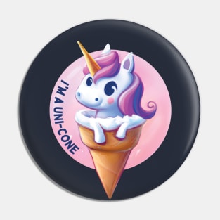 Unicorn Unicone Ice Cream Pin