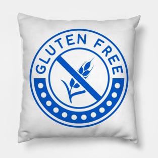 Gluten Free Blue Logo Pillow