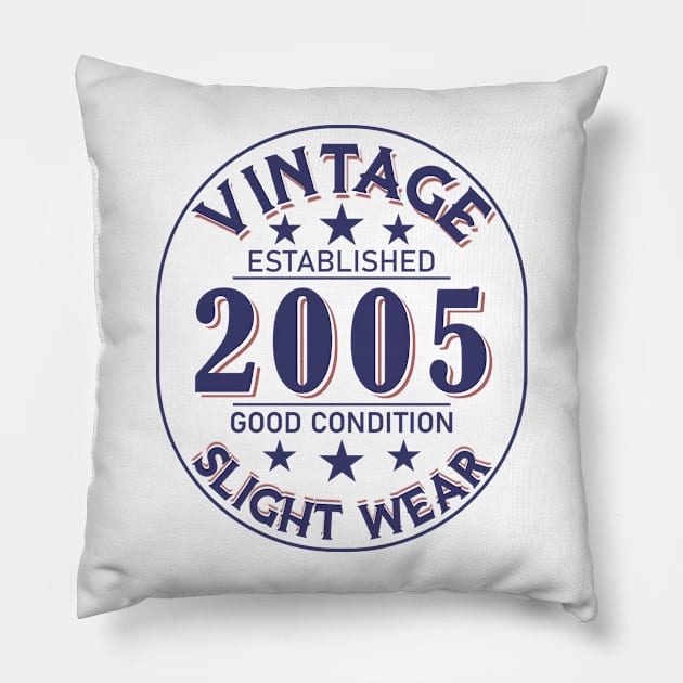 Established 2005 Good Condition Slight Wear Pillow by Stacy Peters Art