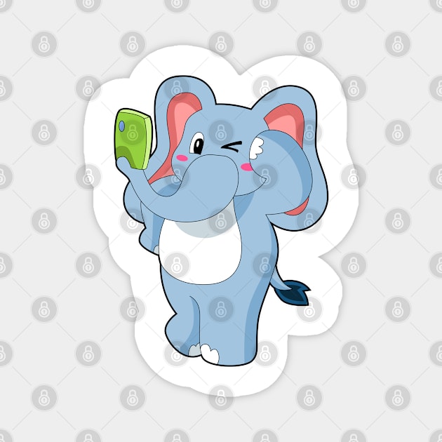 Elephant Mobile Magnet by Markus Schnabel