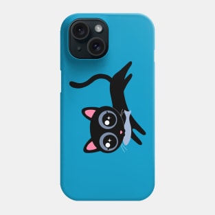 Cute Kitty Cat with Fish Phone Case