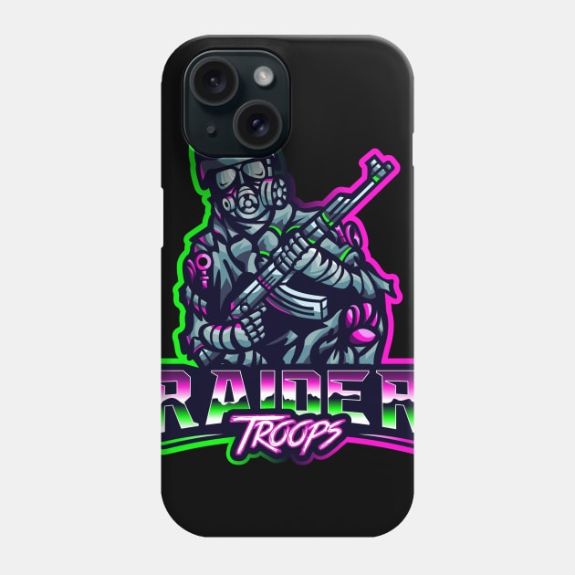 Raider Troops Esports Team Phone Case by Ockoaries