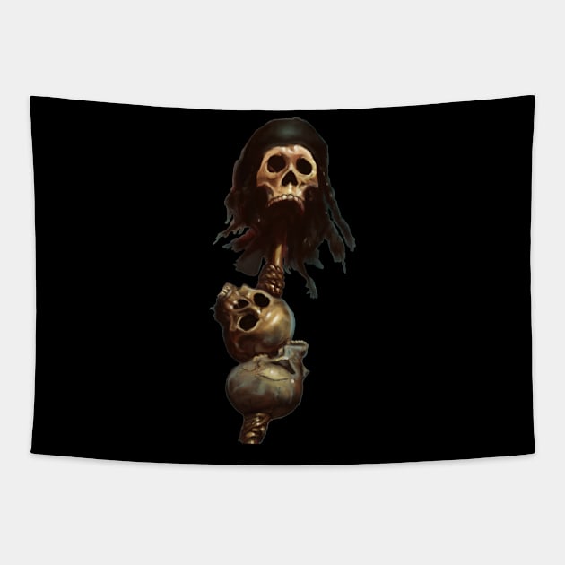 Skulls Tapestry by Artofokan