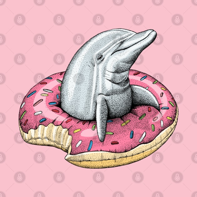 Dunkin Dolphin Donut by HabbyArt