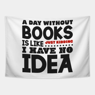 A day without books Tapestry