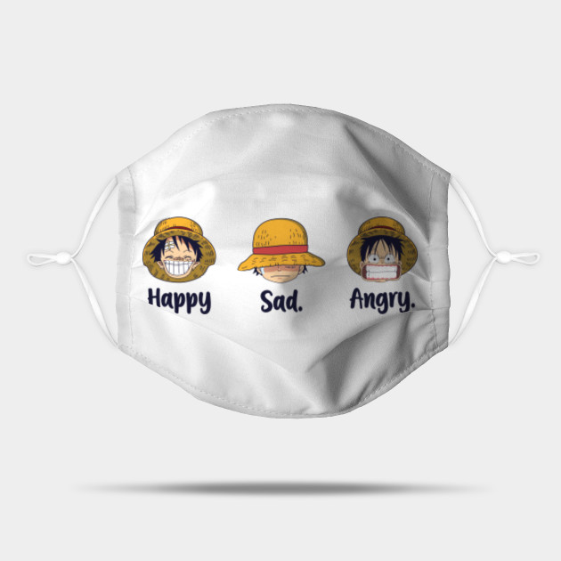 Monkey D Luffy Moods One Piece Straw Hat Pirates One Piece Luffy Mask Teepublic Monkey D Luffy Moods One Piece Straw Hat Pirates One Piece Luffy Mask Teepublic