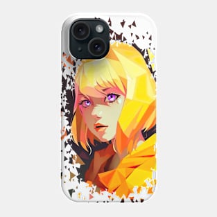 Geometric Girl Yellow - Anime Shirt Phone Case