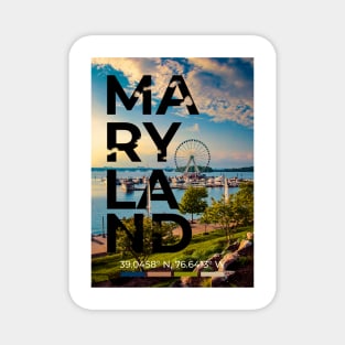 Maryland Travel Poster Magnet