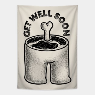 Get Well Soon (Black) Tapestry