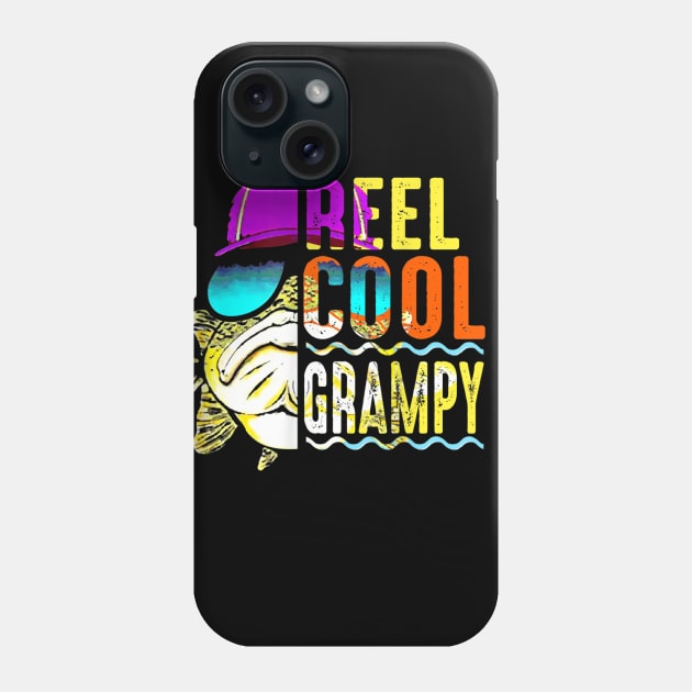 Mens Fathers Day Gifts Tshirt - Fishing Reel Cool Grampy Phone Case by Zhj