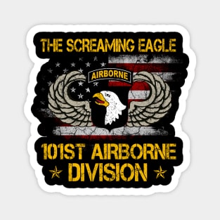 101st Airborne Paratrooper US Army Veteran Vintage Magnet