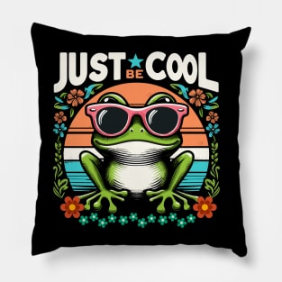 Just Be Cool - Cool Cute Frog Pillow