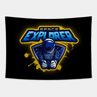 Space Explorer Astronaut Galaxy Final Frontier Seeker Tapestry