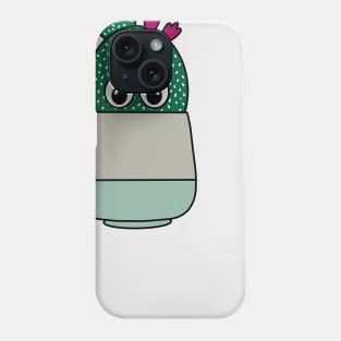 Cute Cactus Design #275: Cactus With Pretty Flowers Phone Case