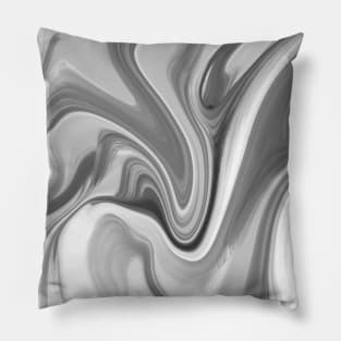 Gray Marble Swirl Pillow