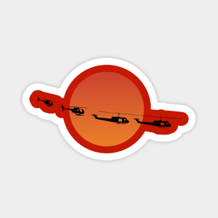 Apocalypse Now Helicopters Illustration Magnet