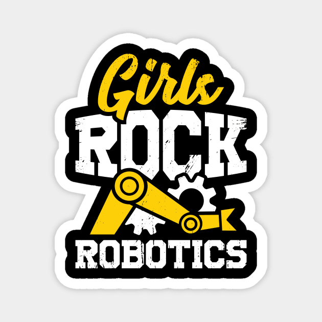 Robotics Engineering Girl Engineer Gift Magnet by Dolde08