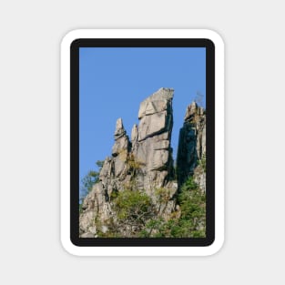 Bodetal, rock, cliff, cliff, Thale, Harz, Germany, autumn Magnet