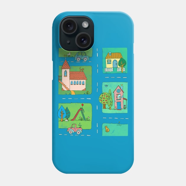 A Quiet Afternoon in Town Phone Case by micklyn