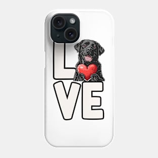 Black Labrador Retriever Phone Case