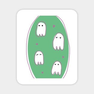 Halloween cute ghosts and hearts fall decor Magnet