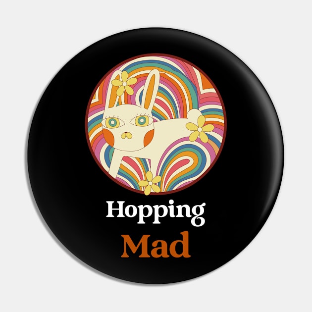 Hopping Mad Rabbit Pin by Small Furry Friends