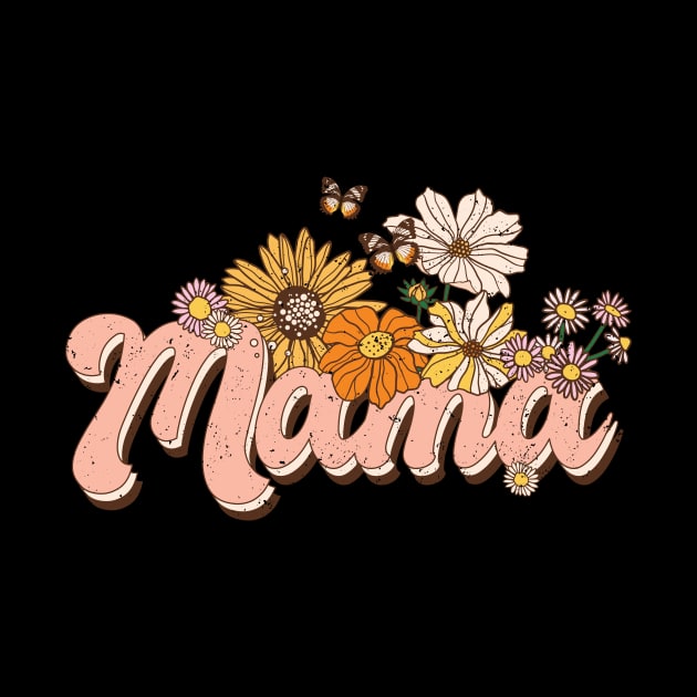 Mama retro distressed design by BAB