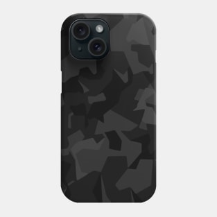 Design camo pattern black and grey Phone Case