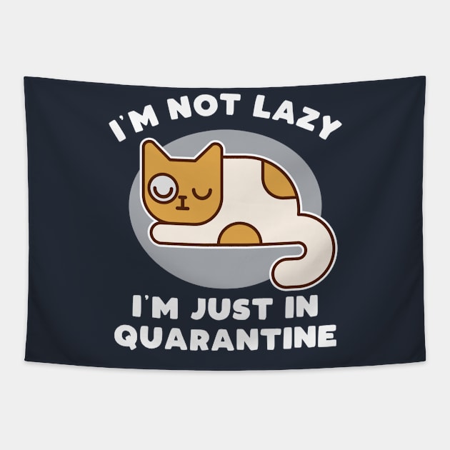 Funny Cat Quarantine Design Tapestry by EbukaAmadiObi19