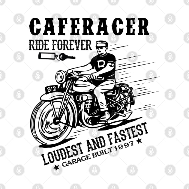 Caferacer ride forever Loudest and fastest garage built 1997 by mohamadbaradai