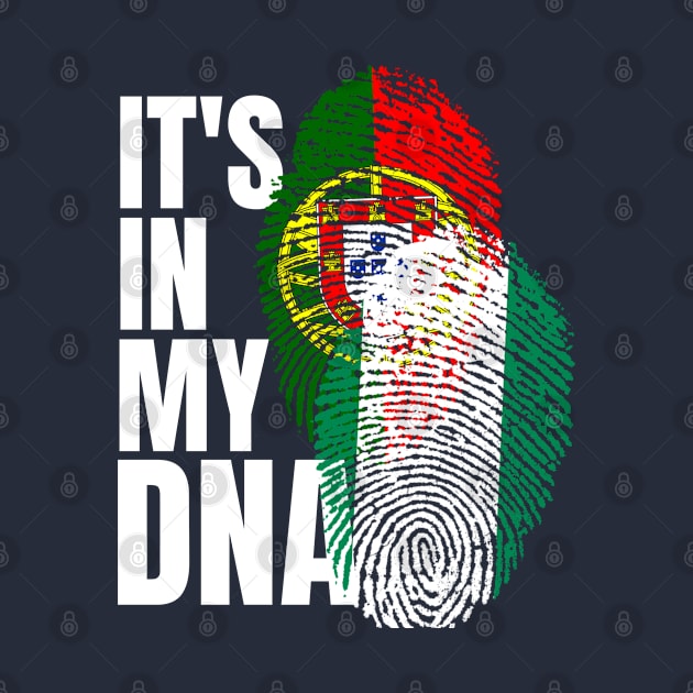 Nigerian And Portuguese Mix Heritage DNA Flag by Just Rep It!!