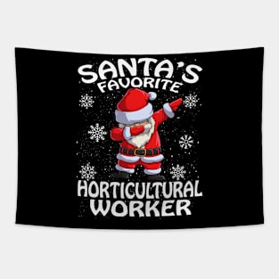 Santas Favorite Horticultural Worker Christmas Tapestry