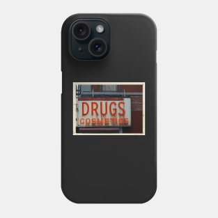 Drugstore Neon Sign in the East Village - Kodachrome Postcards Phone Case