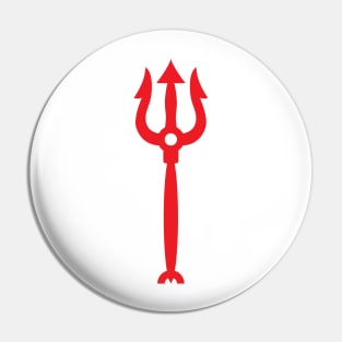 Neptune trident red (request other colours) Pin