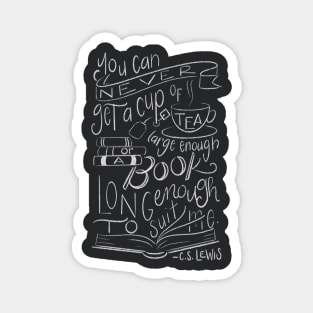 Books & Tea C.S. Lewis Magnet